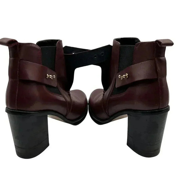 Office London Women's Size 39/*.5 Black Leather Pull On Ankle Boots Made in Spai - Picture 9 of 15